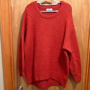 Old Navy Orange-Red Oversized Sweater